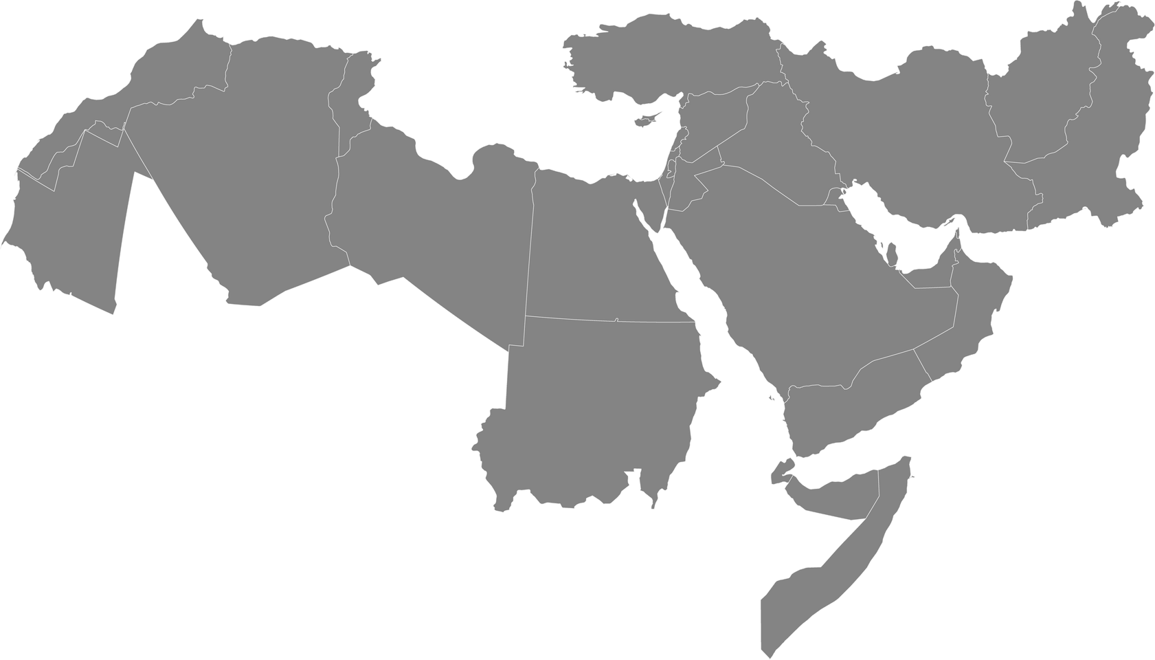 Map of Middle East